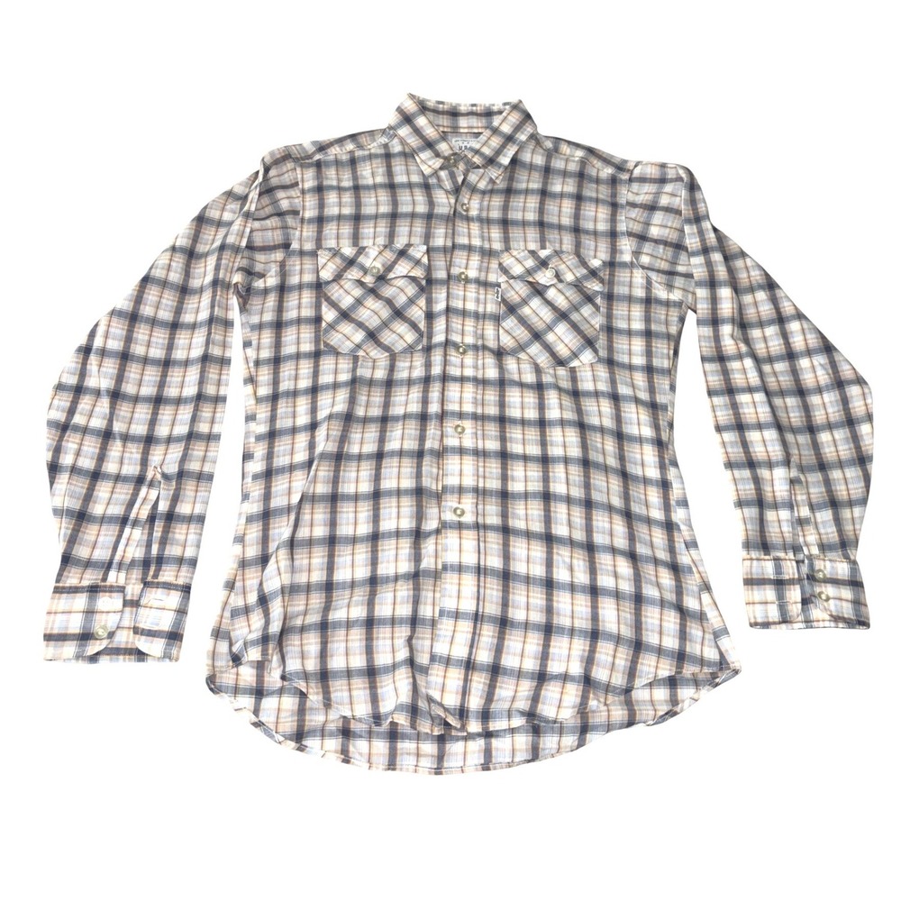 Levi Strauss USA 1980 Olympic Games Vintage Plaid Flannel Shirt Mens Medium